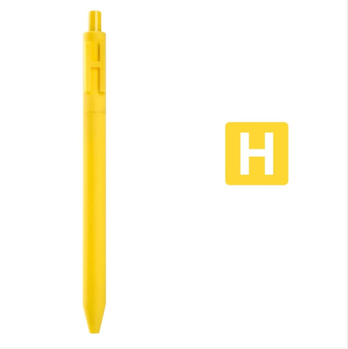 H Alphabet Kacogreen Alpha Gel Pen Yellow Colour