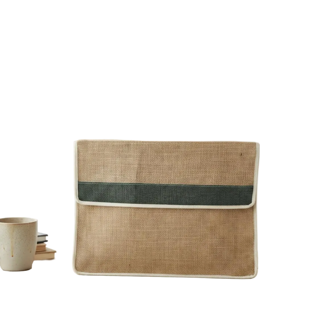 Worldone Jute Document Bag with Velcro Closure Bbag | India’s Best Online Stationery Store