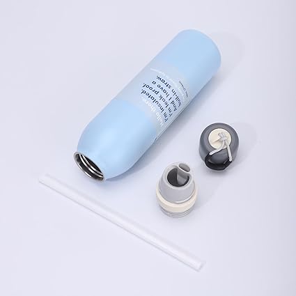 Insulated Water Bottle with Straw Lid 710ML Leak Proof Stainless Steel Bottle Bbag | India’s Best Online Stationery Store