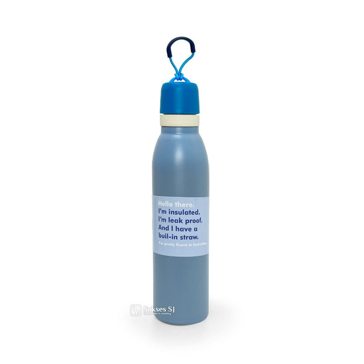 Insulated Water Bottle with Straw Lid 710ML Leak Proof Stainless Steel Bottle Bbag | India’s Best Online Stationery Store