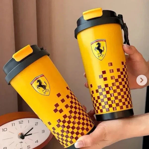 Ferrari Inspired Insulated Travel Mug 500ml Stainless Steel Sipper Bottle Bbag | India’s Best Online Stationery Store