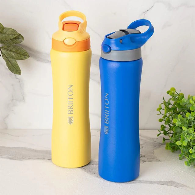 Briiton Hipster Water Bottle 750ml 24H Hot & Cold Stainless Steel Bottle Bbag | India’s Best Online Stationery Store