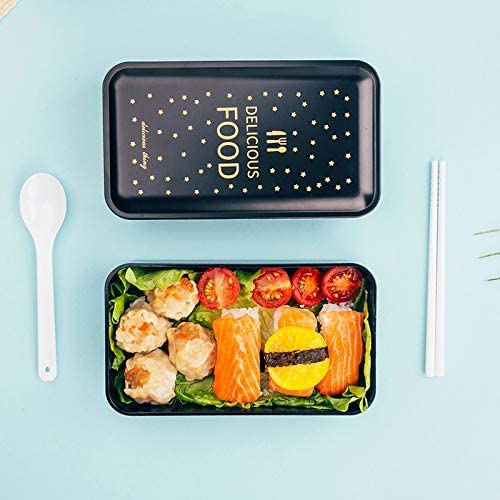 Fooddict Bento Lunch Box Double Layer Spoon & Fork Bbag | India’s Best Online Stationery Store