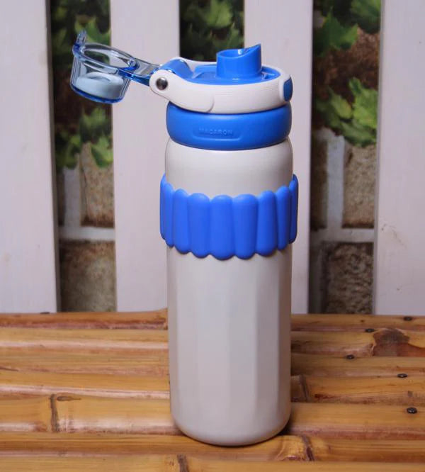 Mchen 550ml Thermal Water Bottle White Bbag | India’s Best Online Stationery Store