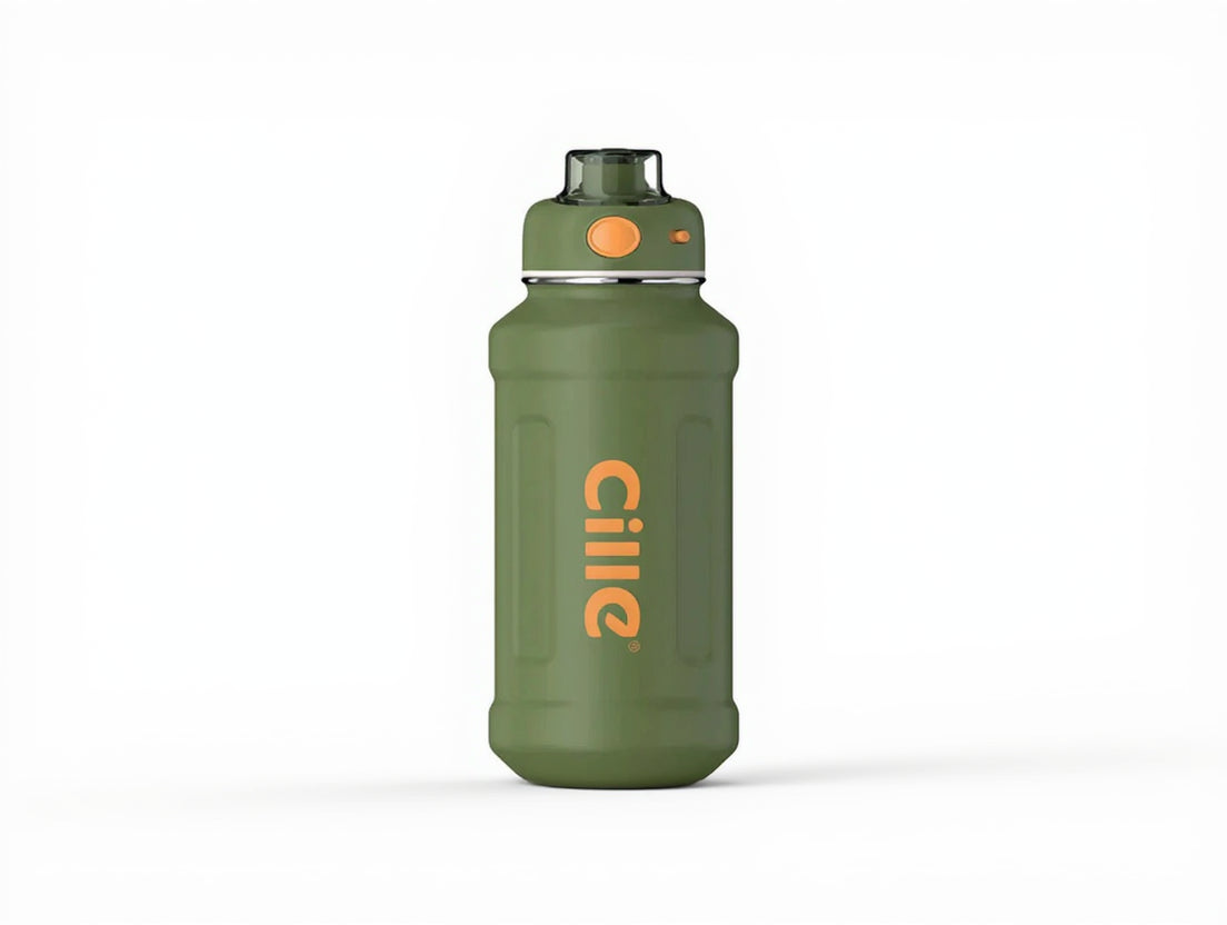 Cille 950ml Insulated Water Bottle Stainless Steel Thermos Hot & Cold Leakproof Bbag | India’s Best Online Stationery Store