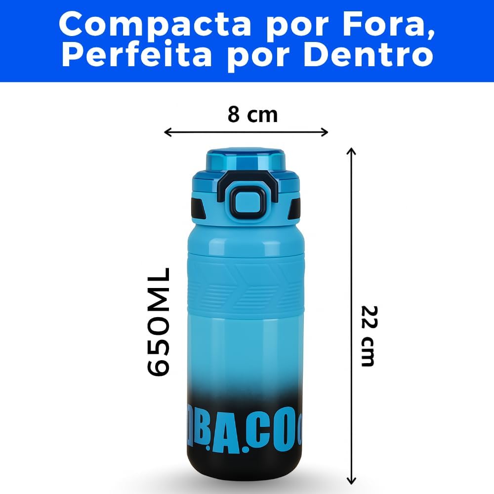 Sports Water Bottle 650ML Insulated Stainless Steel Bottle with Straw Bbag | India’s Best Online Stationery Store