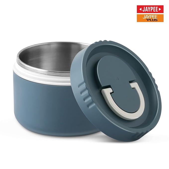 Jaypee Snackpac Compact Stainless Steel Lunch Box with Handle Bbag | India’s Best Online Stationery Store