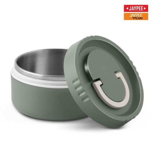 Jaypee Snackpac Compact Stainless Steel Lunch Box with Handle Bbag | India’s Best Online Stationery Store