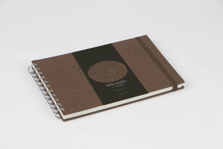 Nirmiti A5 Drawing Book by NUMIC | Premium Sketchbook for Artists (Chocolate, Light Blue, Tangerine & Red Covers)