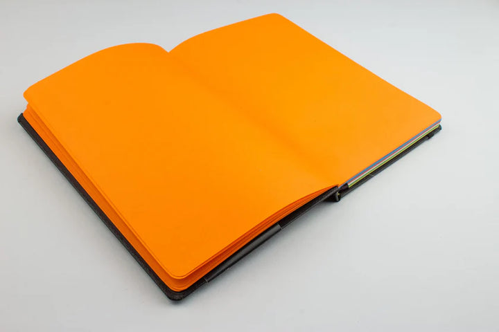 NUMIC Obsidian Black Notebook – Premium Multicolor Plain Journal (A5, 192 Pages)