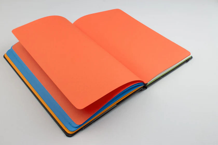 NUMIC Obsidian Black Notebook – Premium Multicolor Plain Journal (A5, 192 Pages)