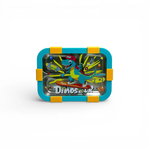 Leakproof Kids Bento Lunch Box 3 Compartment Stainless Steel Tiffin Bbag | India’s Best Online Stationery Store