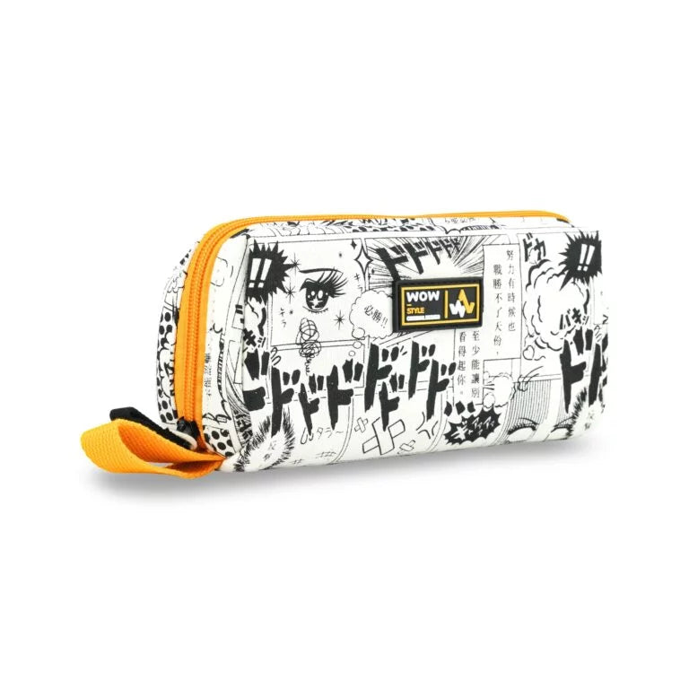 WOW Anime Print Pencil Pouch Dual Zipper Stationery Organizer Bbag | India’s Best Online Stationery Store