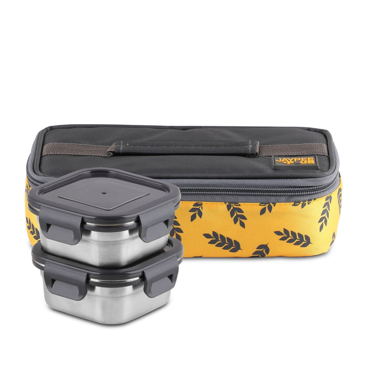 Jaypee Storelock Lunch Box Set of 2 Stainless Steel Containers with Bag Bbag | India’s Best Online Stationery Store