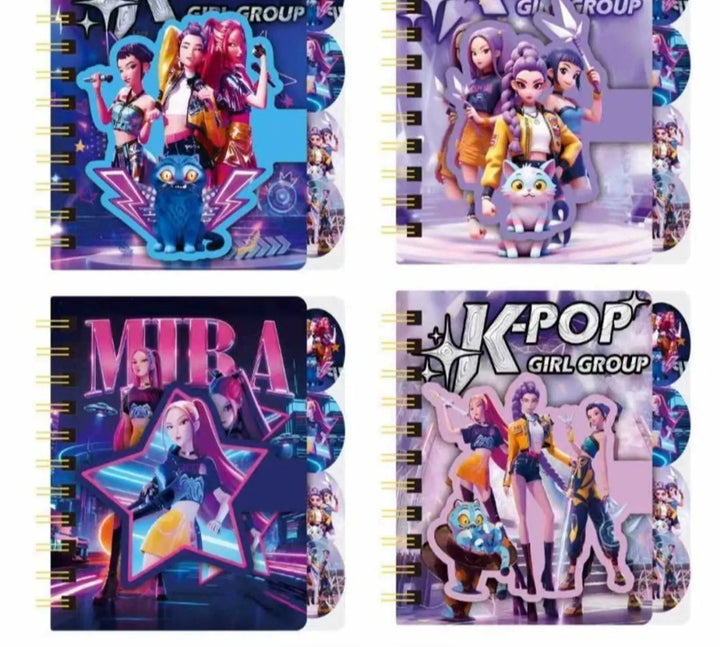 Kpop Demon Hunters Mini Diary with Magnetic Cover Bbag | India’s Best Online Stationery Store