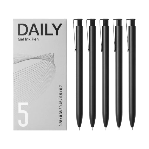 Kaco Daily Gel Ink Pen Set Pack Of 5/ bbag indias best online store