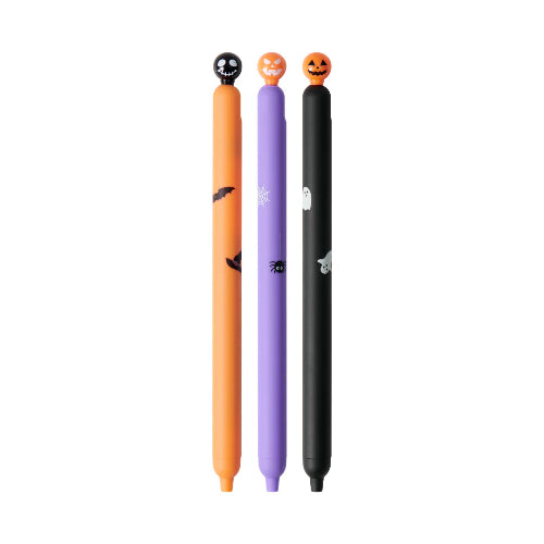 kacogreen popup gel ink pen halloween 3 piece set in orange / bbag indias best online store