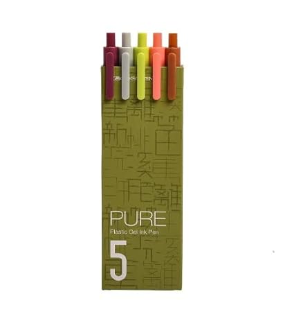 Kaco Pure Macaron Gel Pens - Set of 5