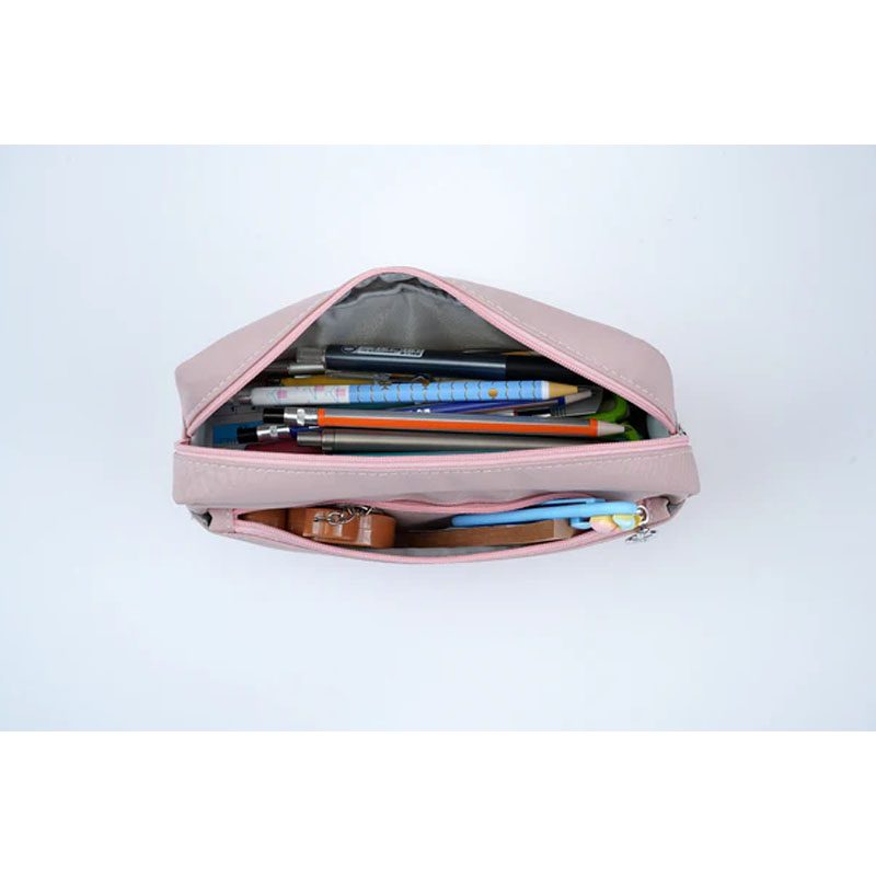 Minimalist Pastel Zipper Pencil Pouch – Premium Soft Fabric Organizer Case Bbag | India’s Best Online Stationery Store