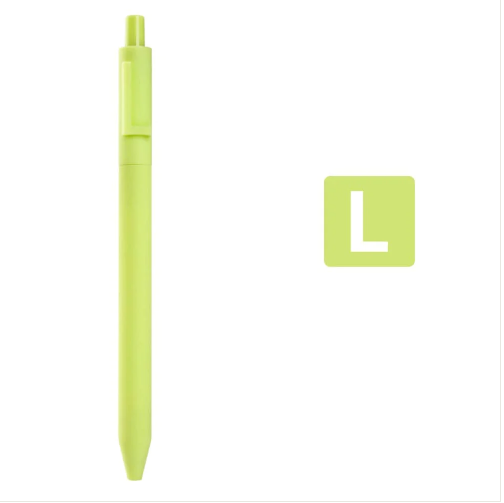 L Alphabet Kacogreen Alpha Gel Pen Light Green Colour 