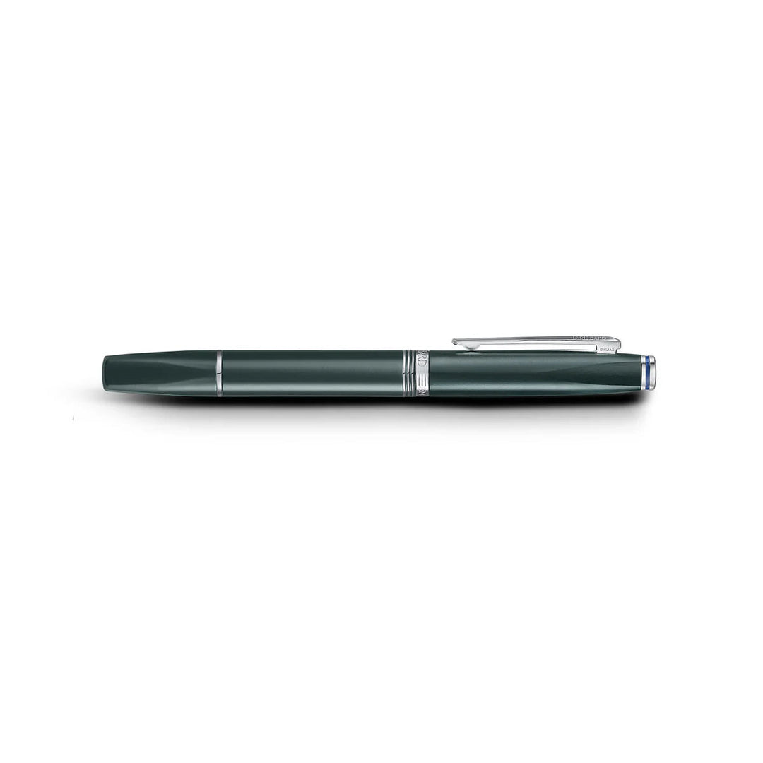 Contemporary Verdant Green Rollerball Pen with Silver Trims Bbag | India’s Best Online Stationery Store