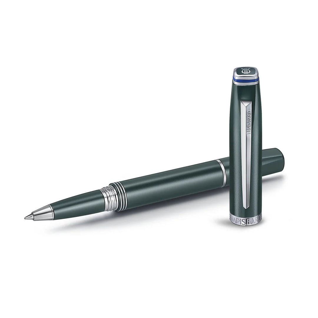 Contemporary Verdant Green Rollerball Pen with Silver Trims Bbag | India’s Best Online Stationery Store