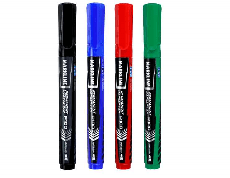 Linc Markline Permanent Marker Assorted - Bbag | India’s Best Online Stationery Store