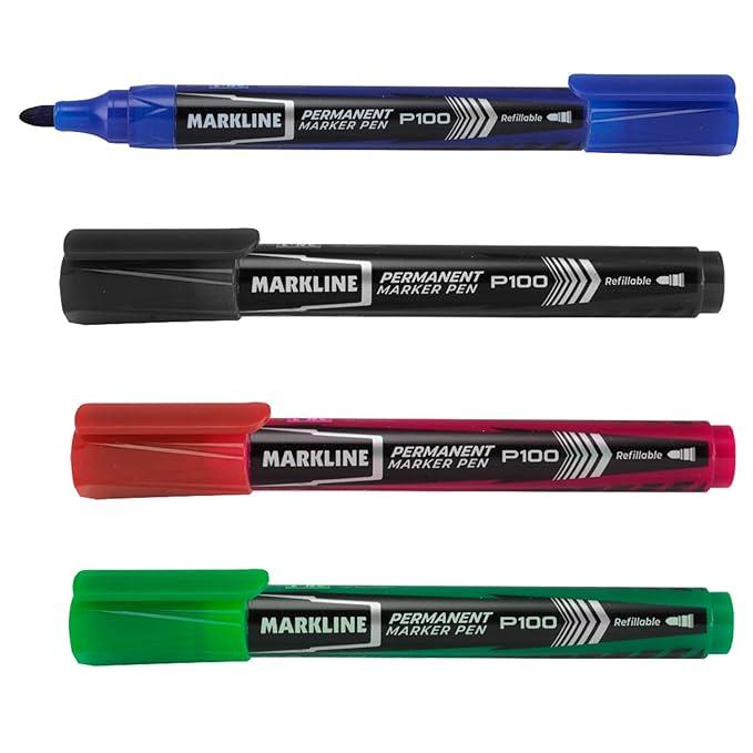 Linc Markline Permanent Marker Assorted - Bbag | India’s Best Online Stationery Store