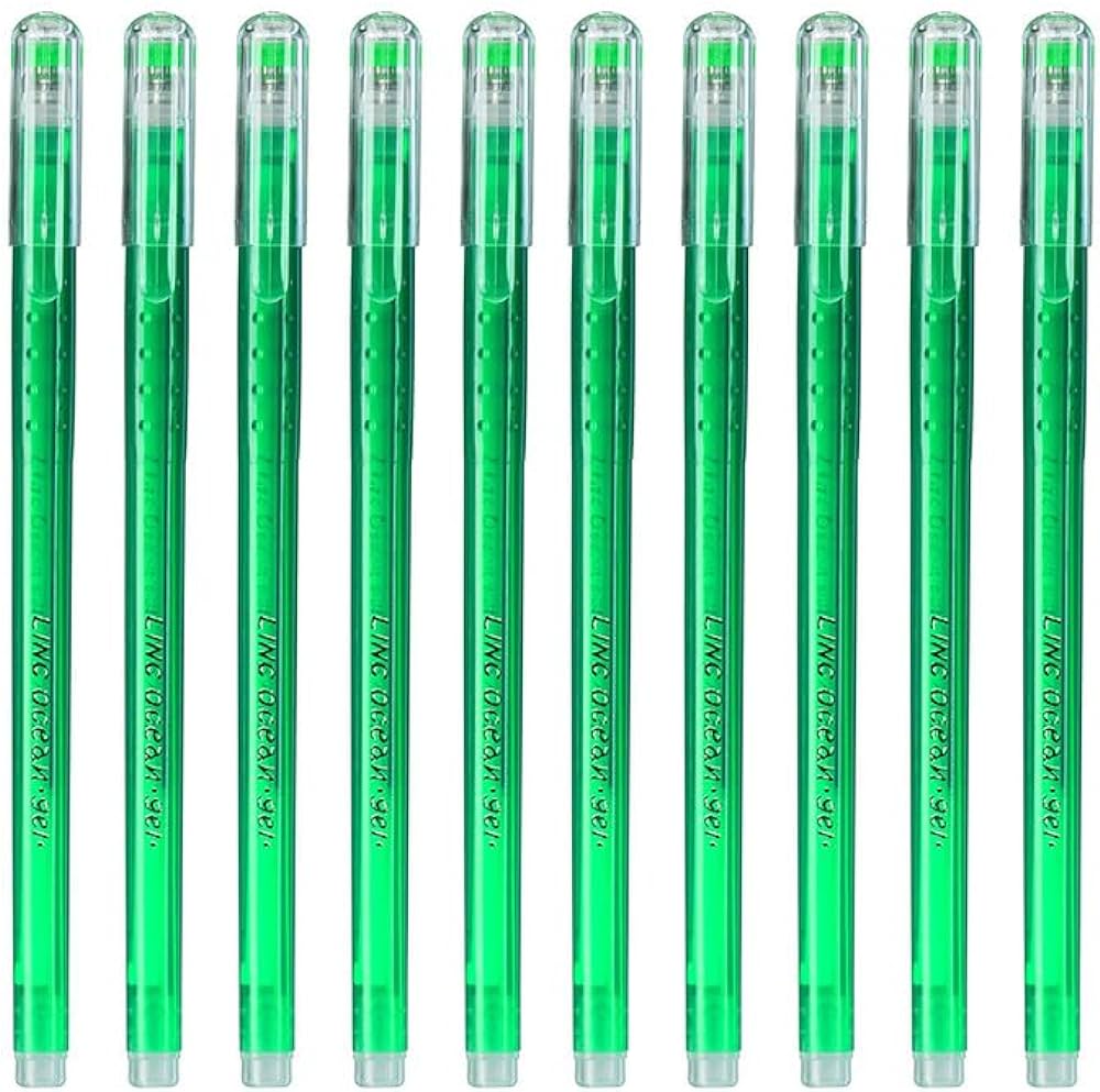 10 green Linc Ocean Waterproof Gel Pen 0.5mm