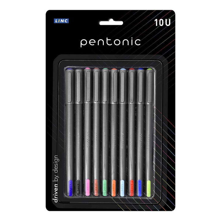 Linc Pentonic Ball Pen 0.7mm Multicolor set of 10 pen