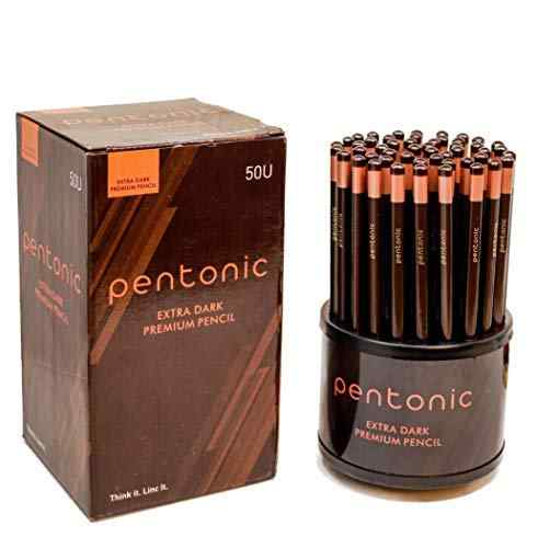 Linc Pentonic Extra Dark Premium Pencil pack of 50 pencils