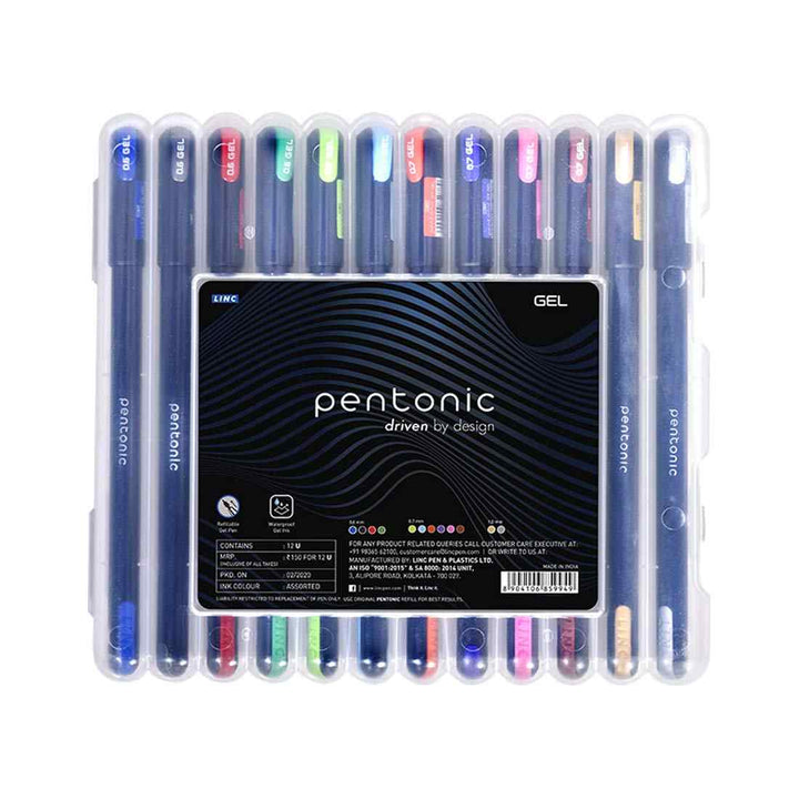 Linc Pentonic Gel Pen Multicolor set of 12 pen