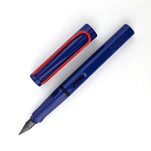 Lamy Fountain Pen Safari Blue And Red / Bbag Indias Best Online Store