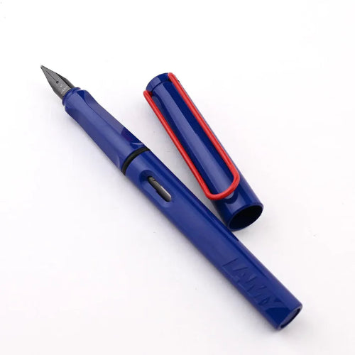 Lamy Fountain Pen Safari Blue And Red / Bbag Indias Best Online Store