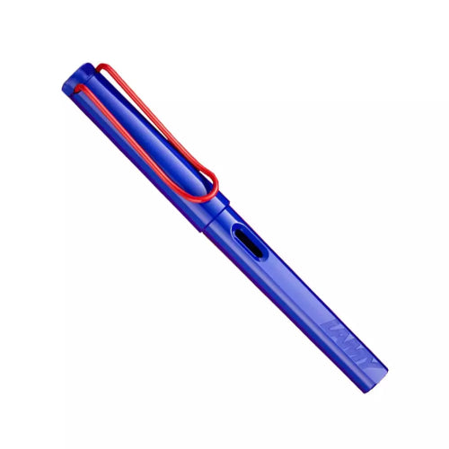 Lamy Fountain Pen Safari Blue And Red / Bbag Indias Best Online Store