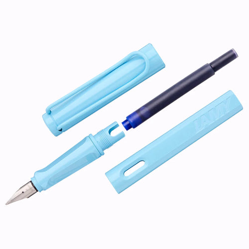 Lamy OD1 Fountain Pen Safari Steel Black M / bbag indias best online store
