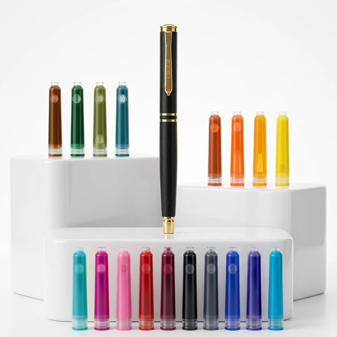 Sub Ink Pen Submarine LUMEN 18 Fountain Pen Set 18 Ink Shades Premium Pen – Bbag ...