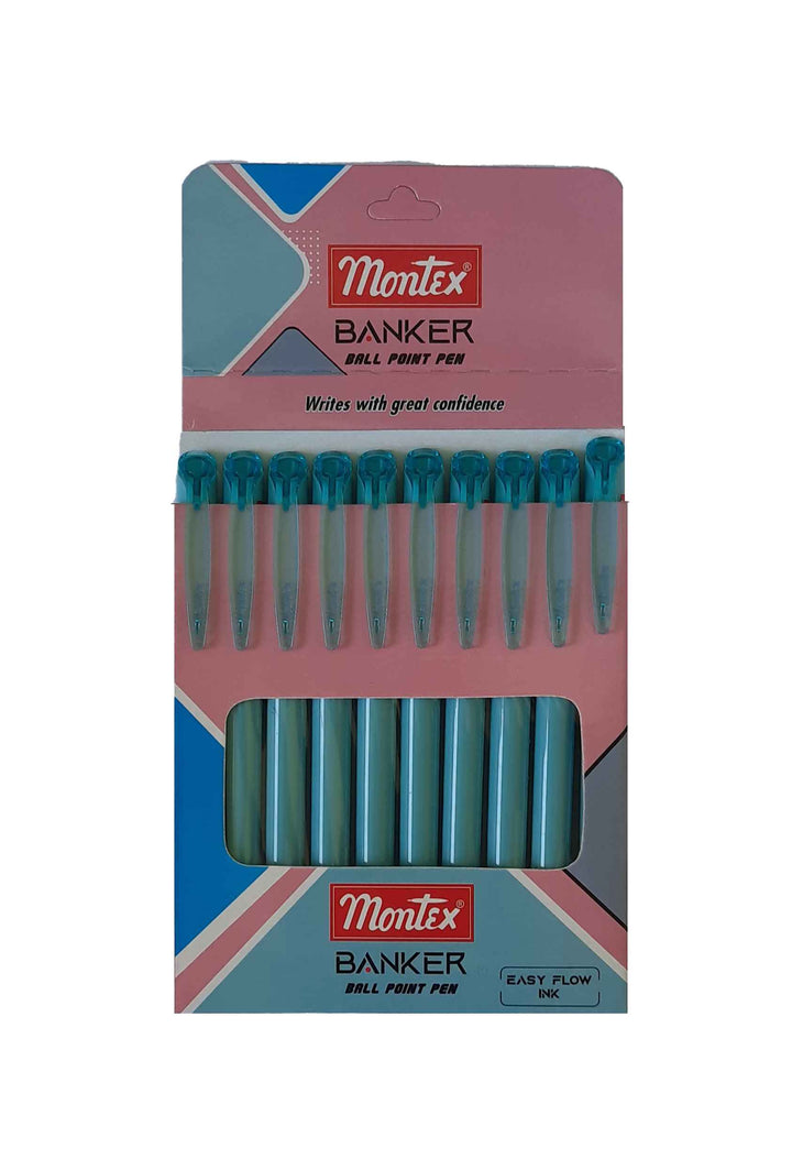 Montex Banker Ballpoint Pen pack of 10