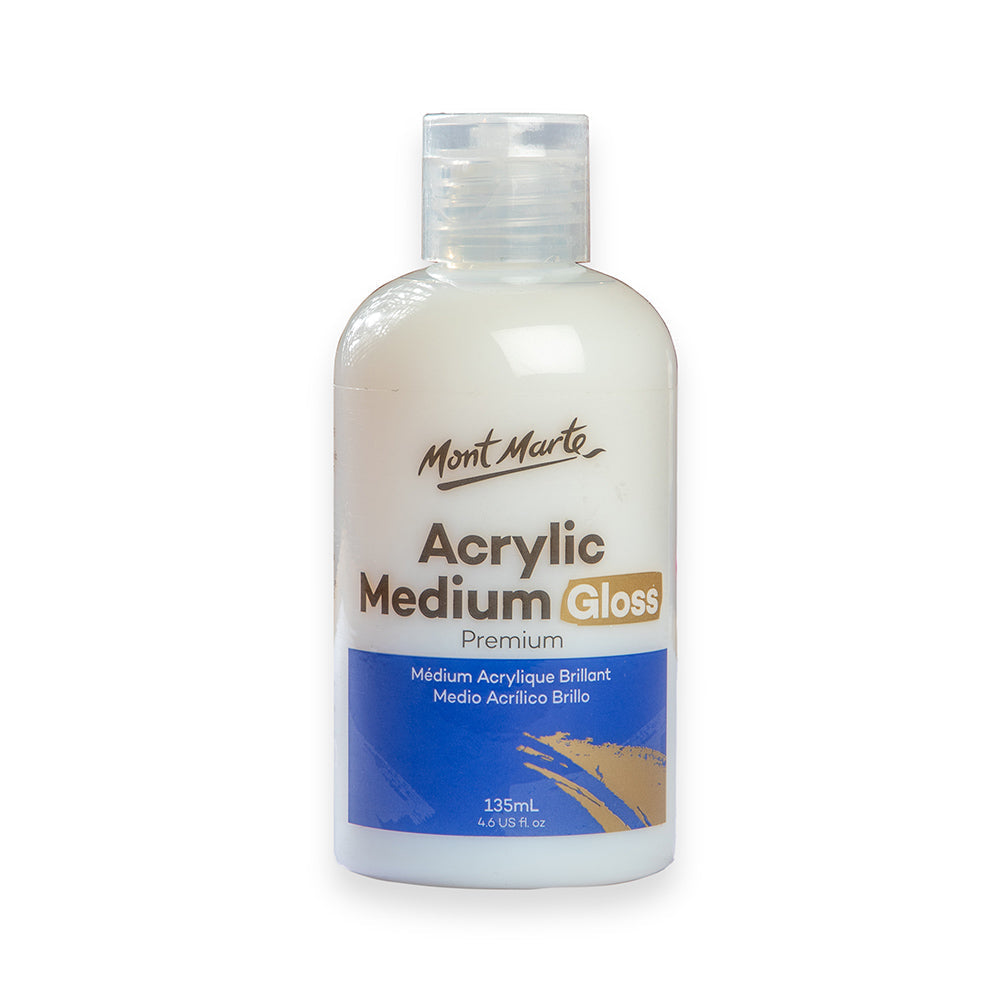 Acrylic Medium Gloss 135ml - Enhance Flow & Create Vibrant Glazes