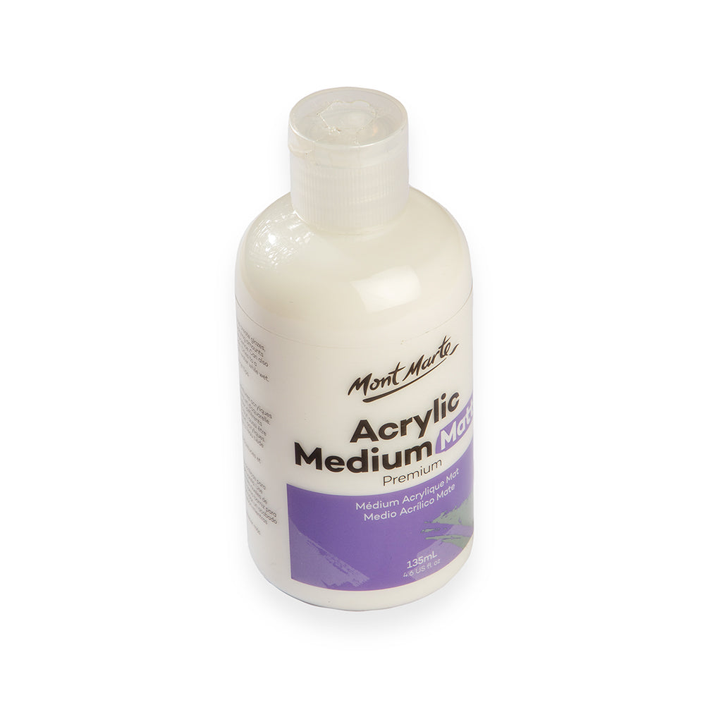 Acrylic Matte Medium 135ml – Smooth Finishes & Blendable Effects