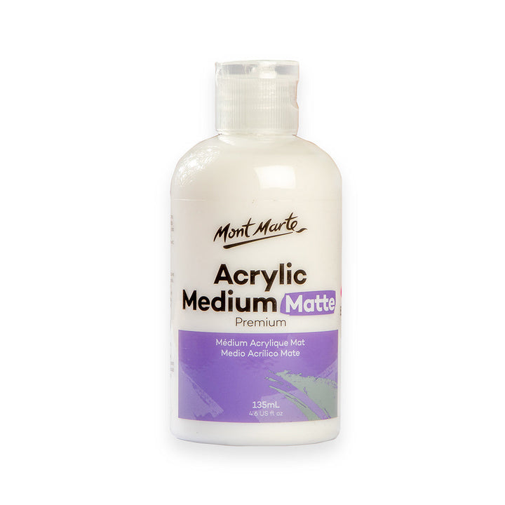 Acrylic Matte Medium 135ml – Smooth Finishes & Blendable Effects