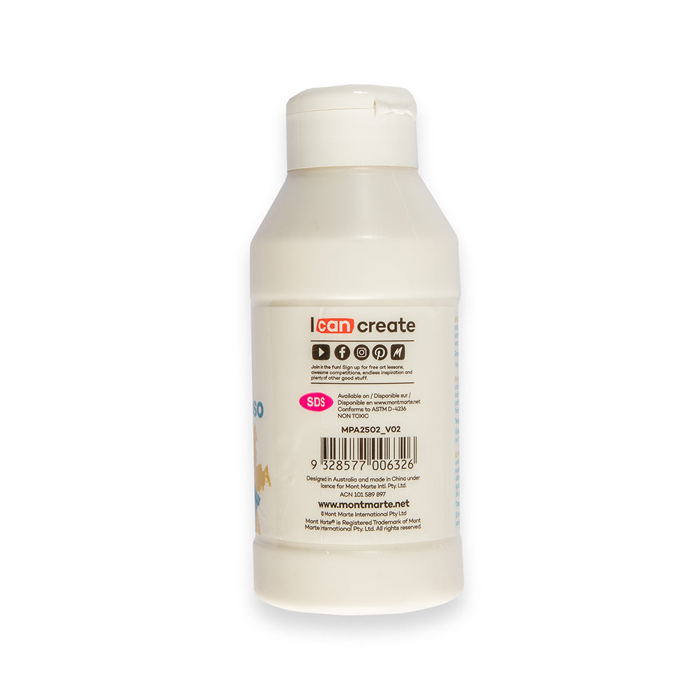 Clear Texture Gesso Premium 250ml - Transparent & Versatile Medium