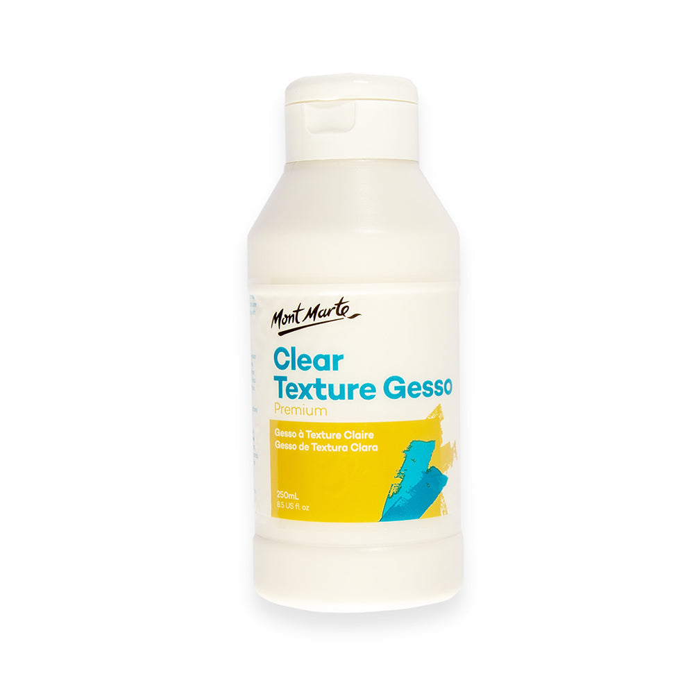 Clear Texture Gesso Premium 250ml - Transparent & Versatile Medium