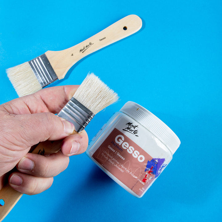 Gesso Brushes Discovery 3pc - Perfect for Priming & Painting