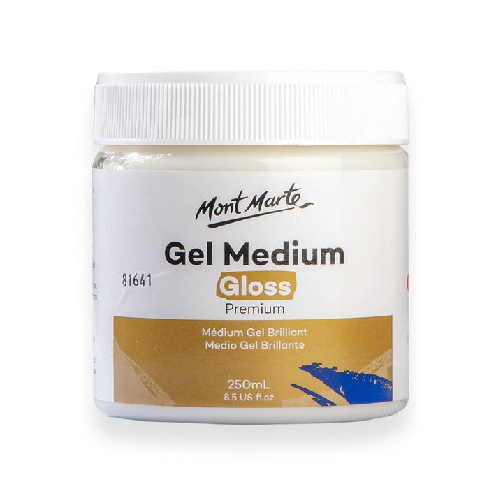 Gel Medium Gloss Premium 250ml - Enhance Your Acrylic Artworks