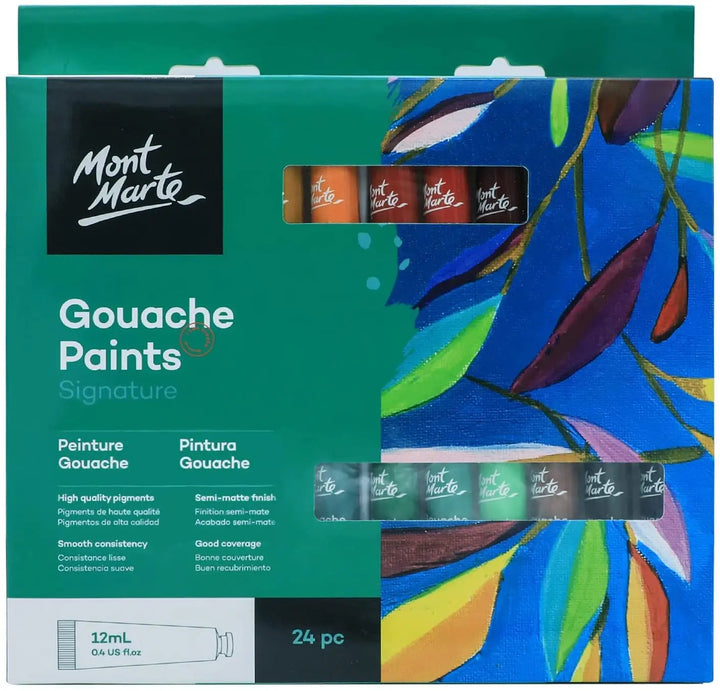 Mont Marte Gouache Set 24pc x 12ml