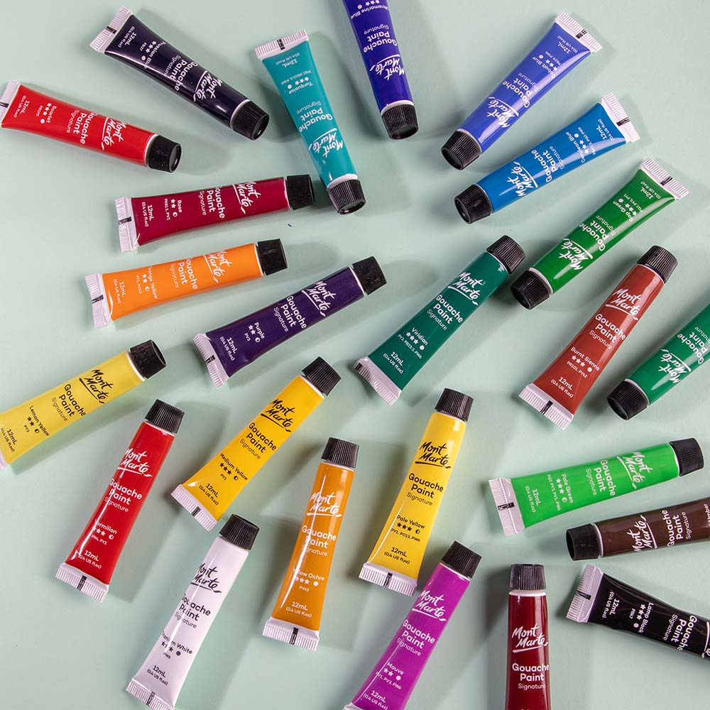 Mont Marte Gouache Set 24pc x 12ml