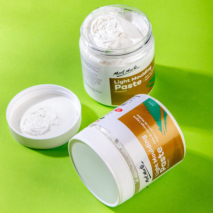 Premium Light Moulding Paste 250ml - Build Texture & Create Peaks