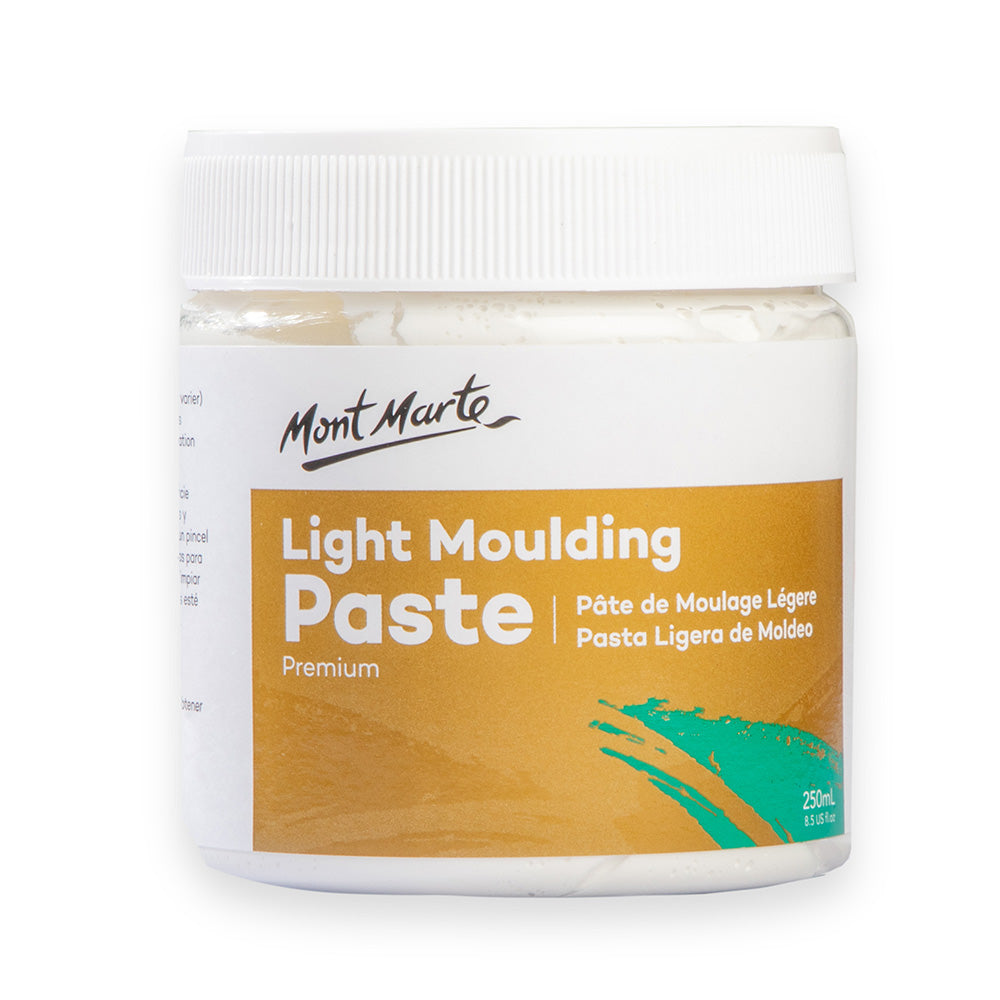 Premium Light Moulding Paste 250ml - Build Texture & Create Peaks