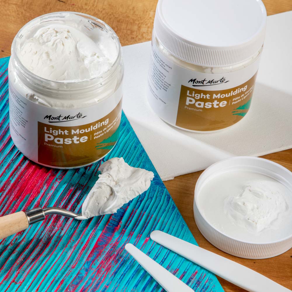 Premium Light Moulding Paste 250ml - Build Texture & Create Peaks